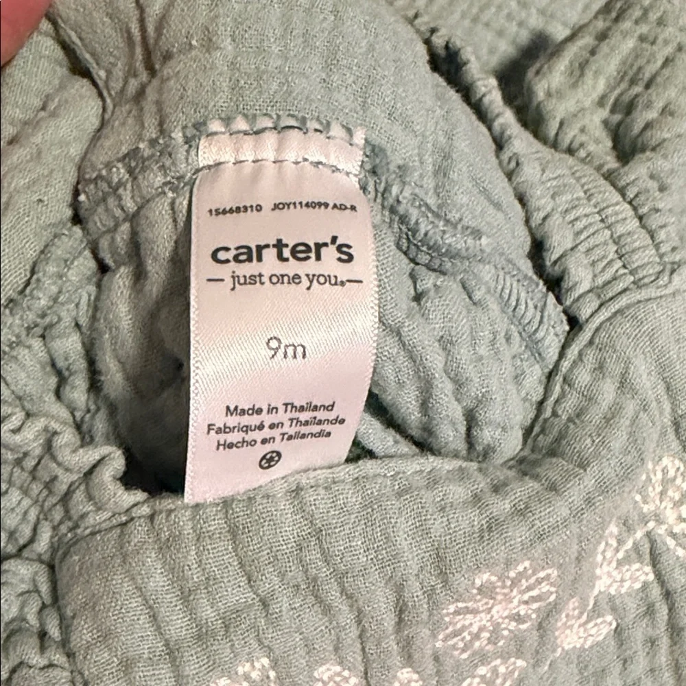 Carter's Light Green Kids Overalls - Picture 3 of 3